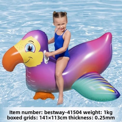 Inflatable swimming ring