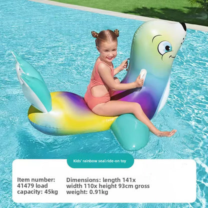 Inflatable swimming ring