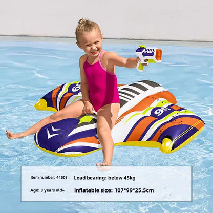 Inflatable swimming ring