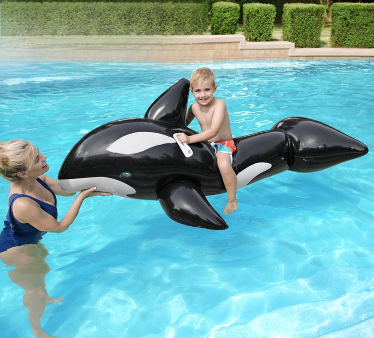 Inflatable swimming ring
