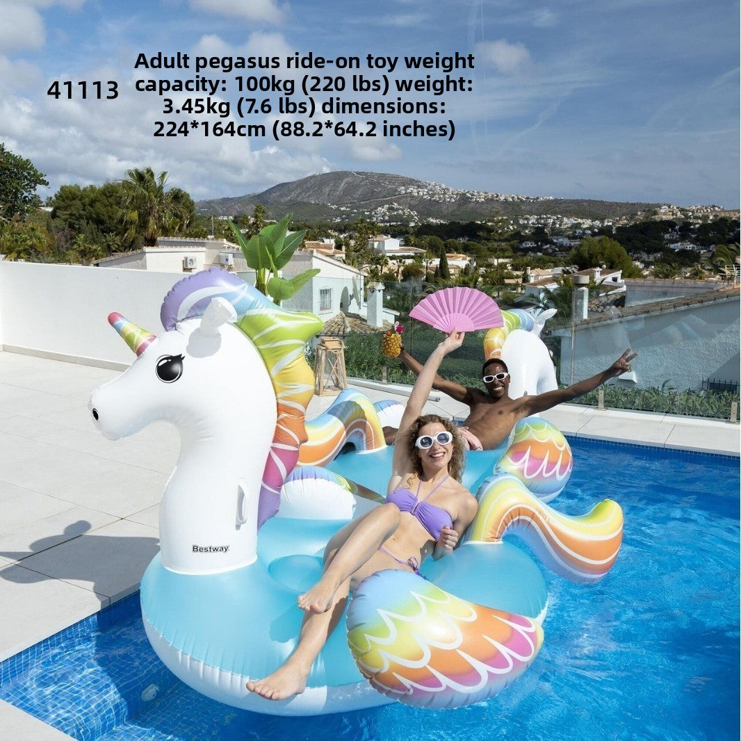 Inflatable swimming ring