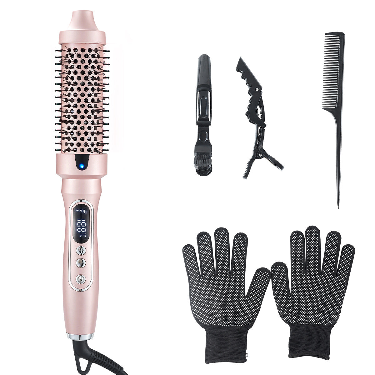 Infrared Hair Styling Comb with LCD Display