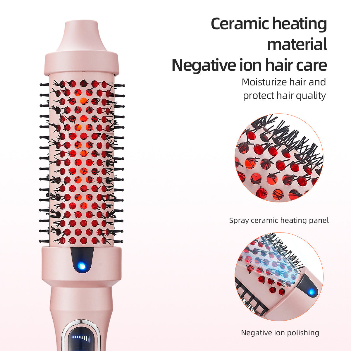 Infrared Hair Styling Comb with LCD Display