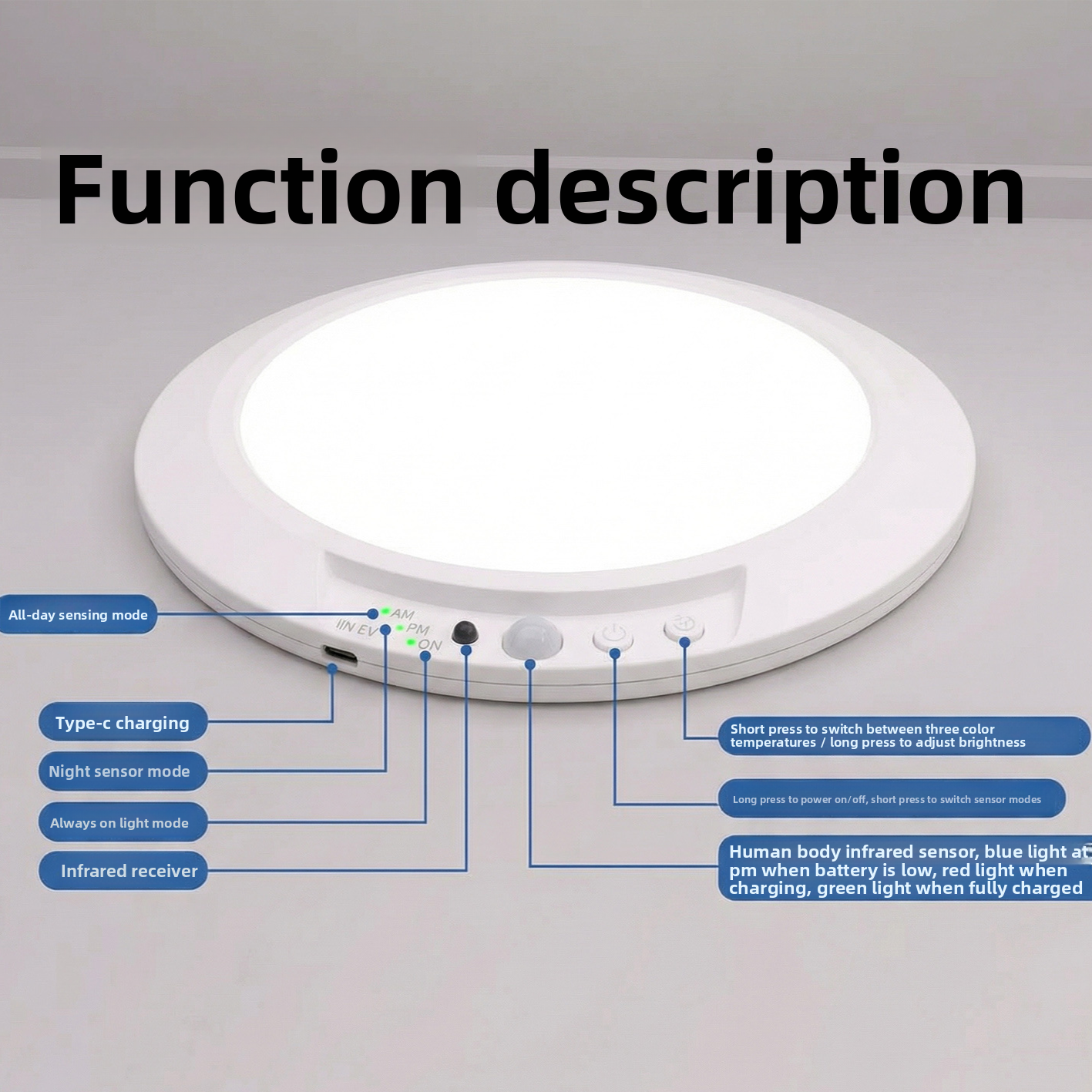 Infrared human body sensor light