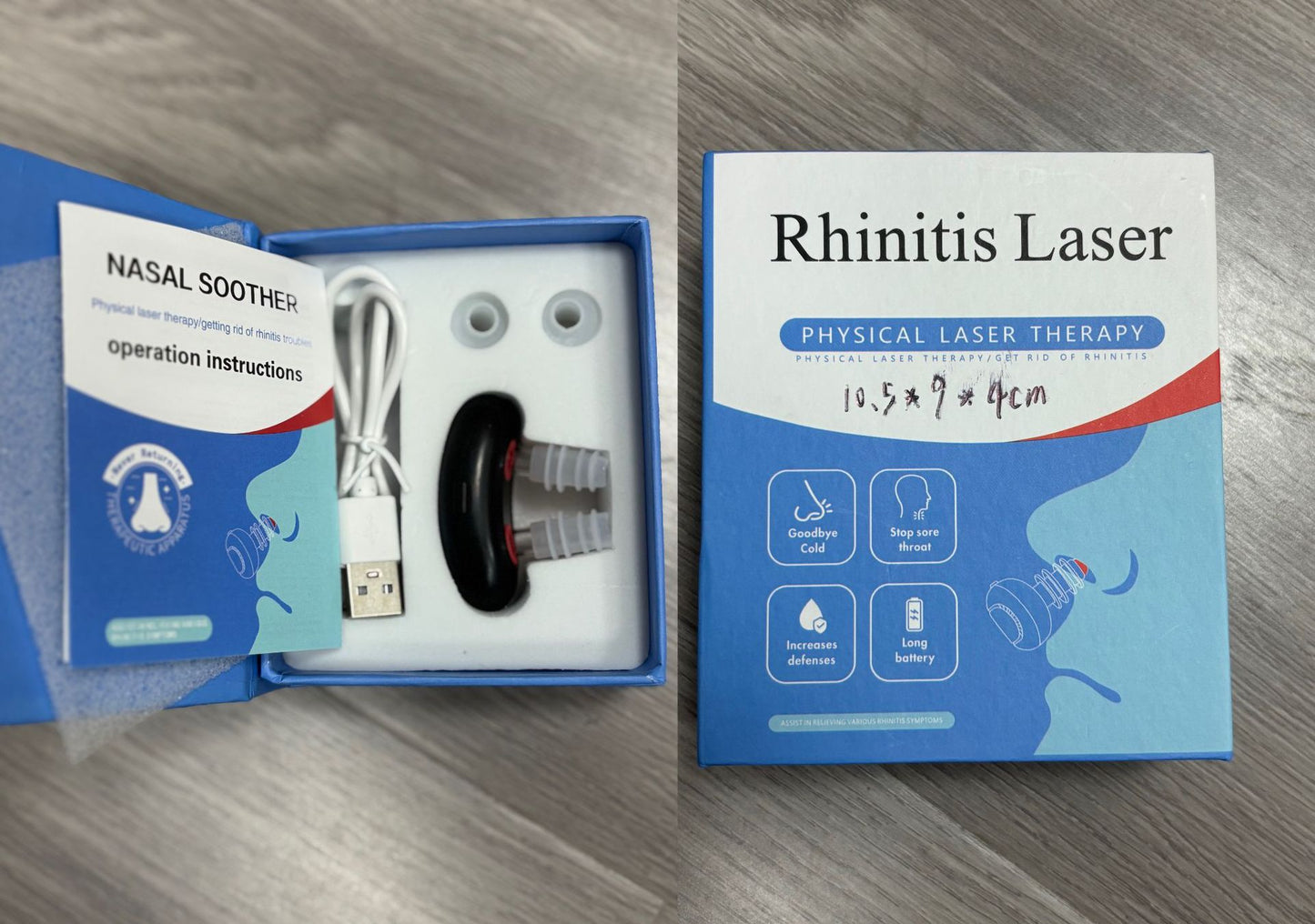 Infrared nose-relief device