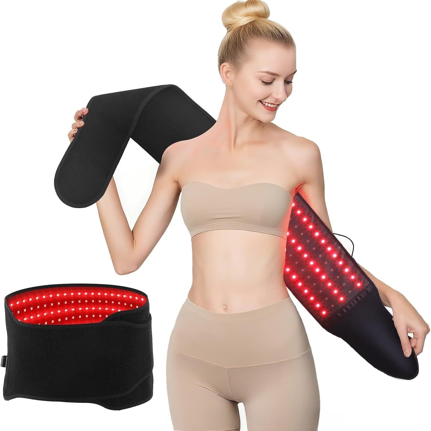 Infrared physiotherapy belt