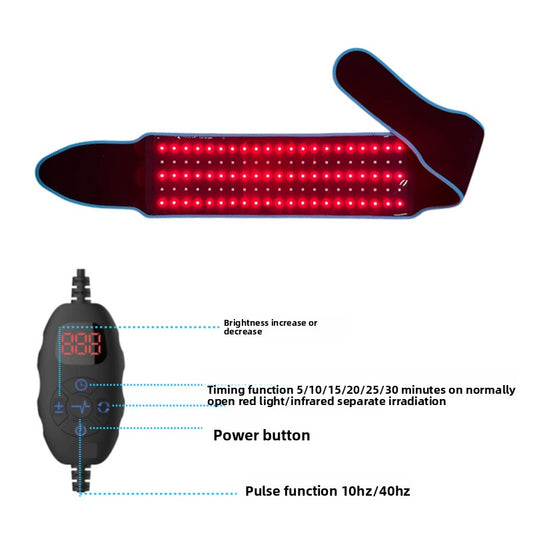 Infrared physiotherapy belt