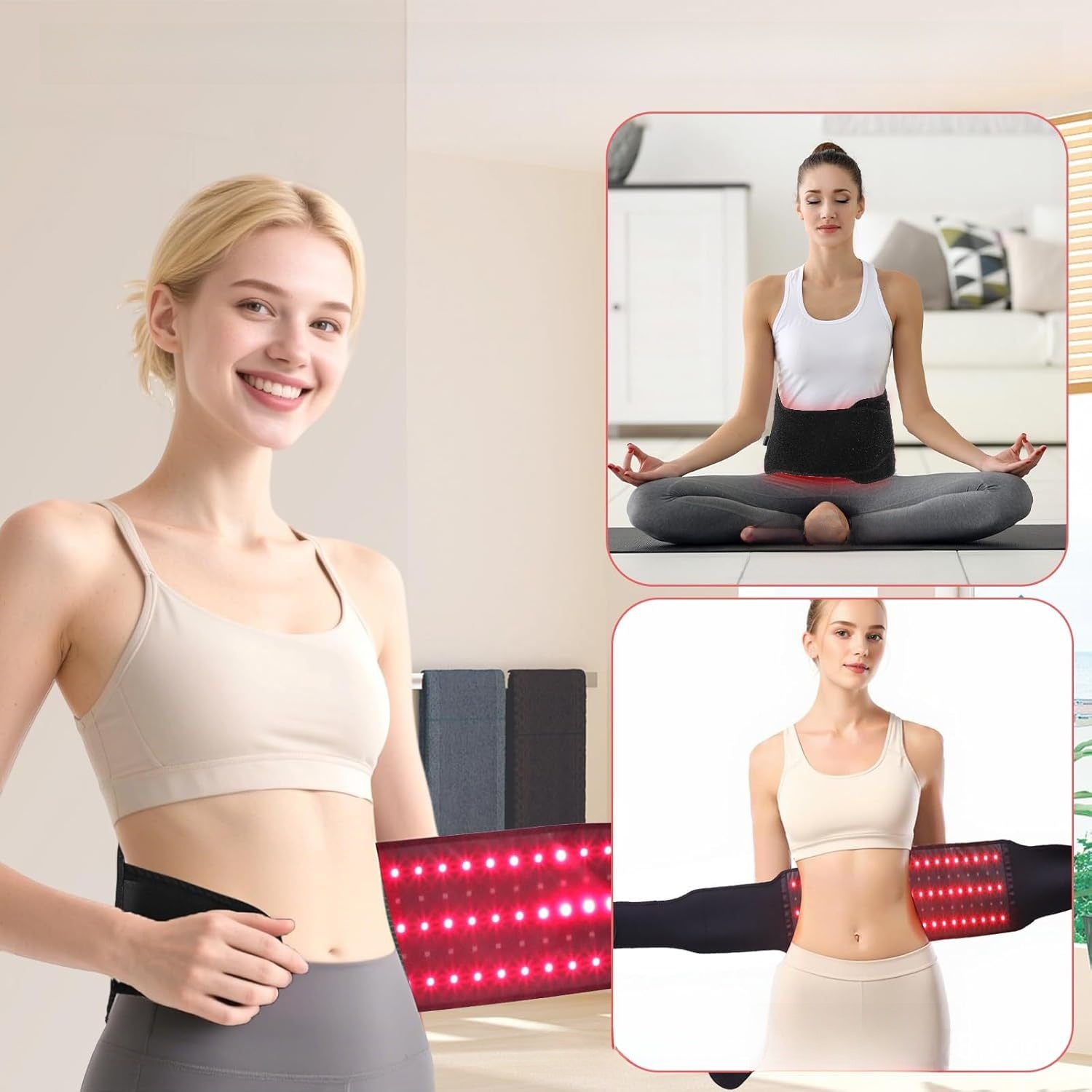 Infrared physiotherapy belt