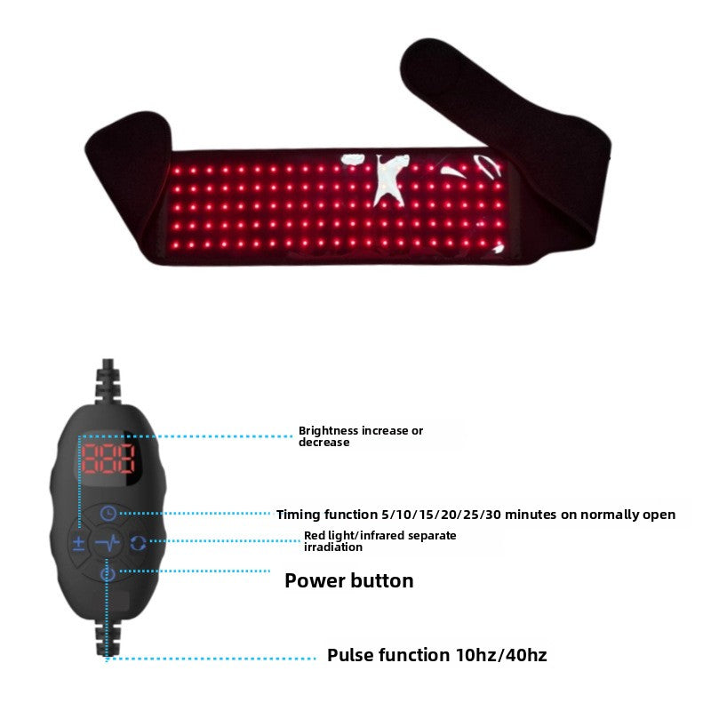 Infrared physiotherapy belt