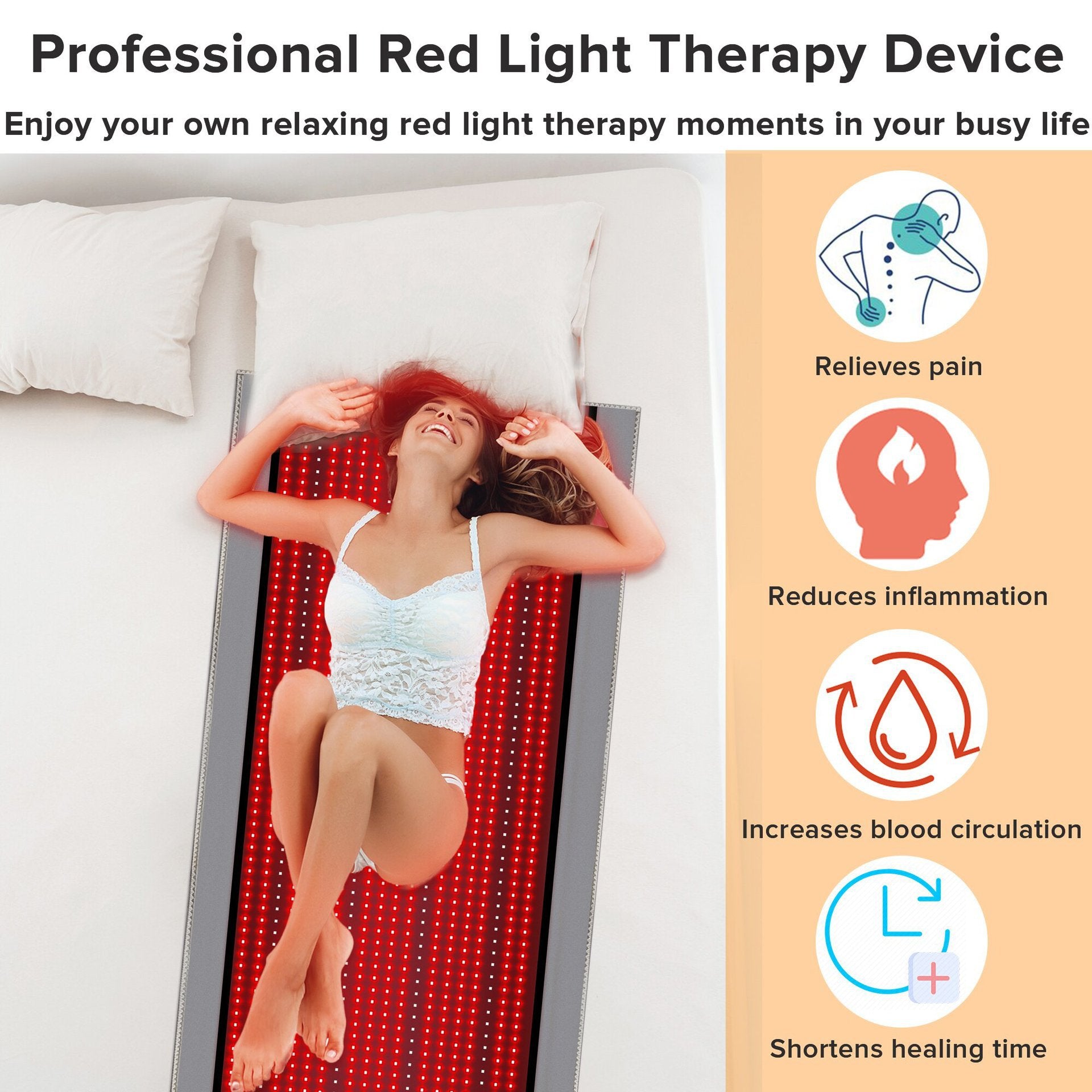 Infrared physiotherapy blanket