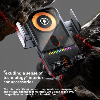 Infrared Sensor Wireless Car Charger Mount with Rotation