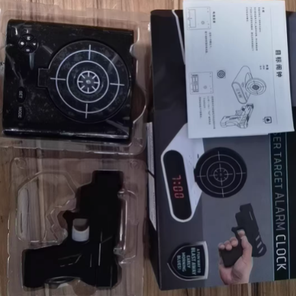Infrared Target Shooting Alarm Clock Toy