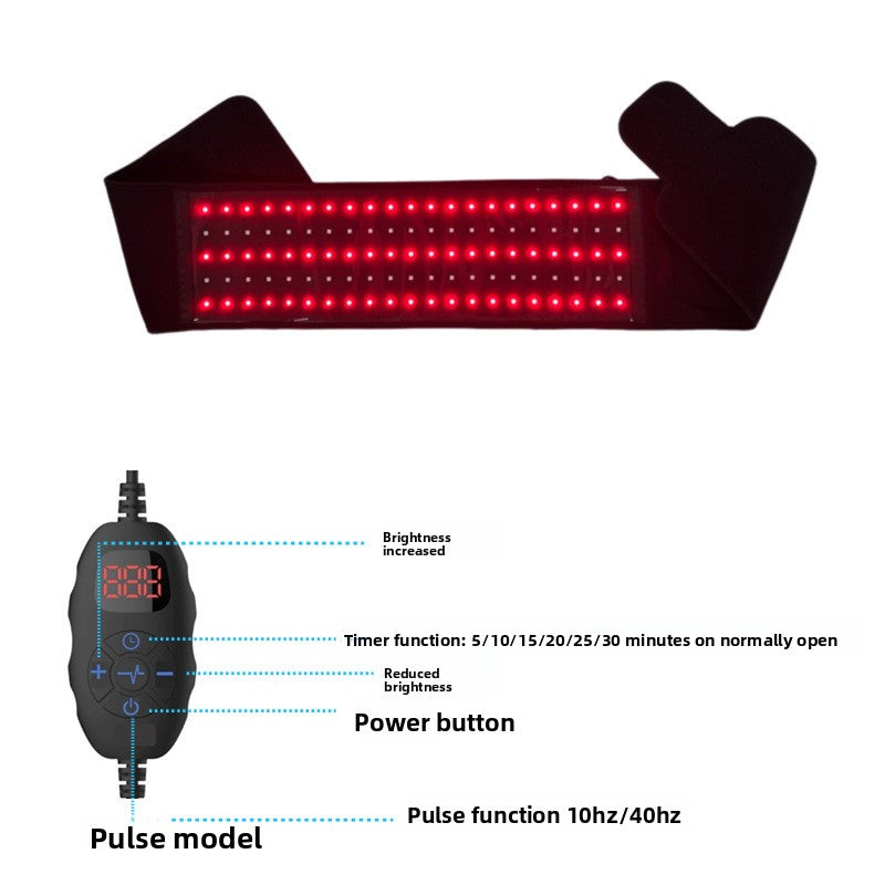Infrared Therapy Belt with Heating and Red Light