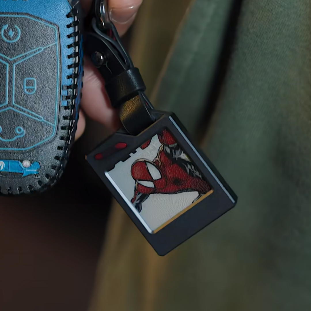 Ink screen keychain