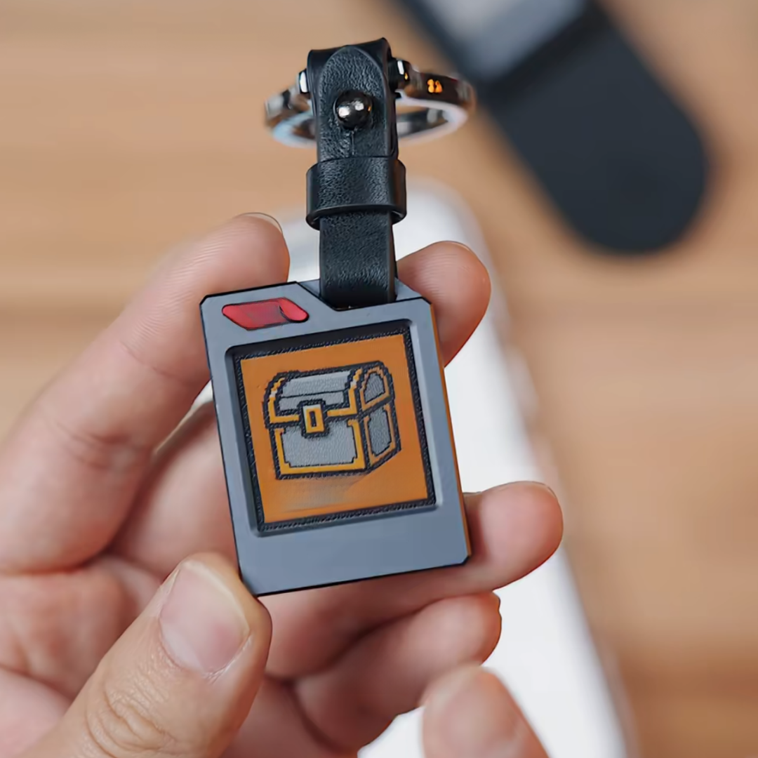 Ink screen keychain