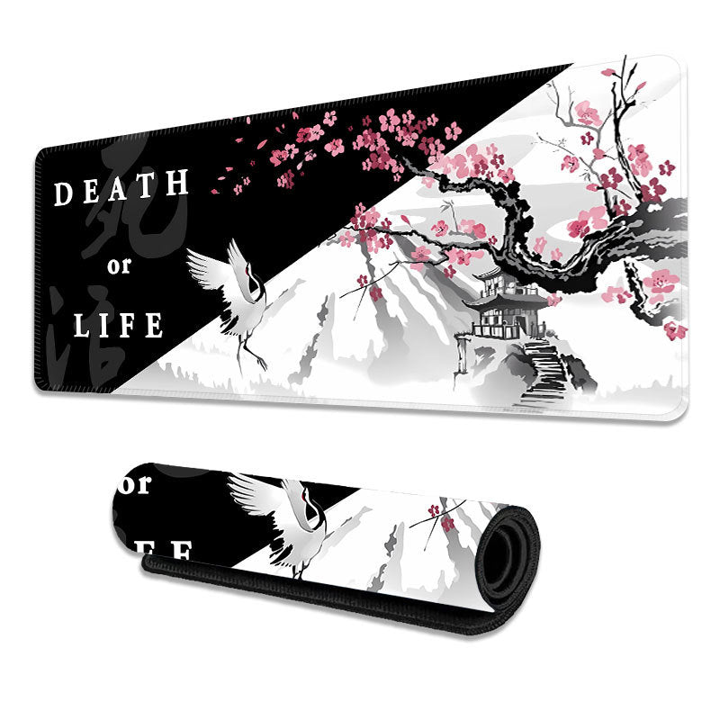 Ink wash painting mouse pad