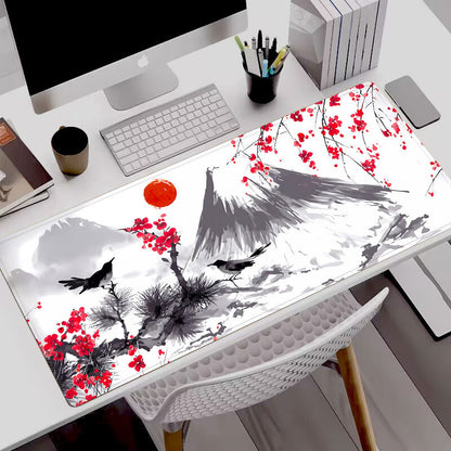 Ink wash painting mouse pad