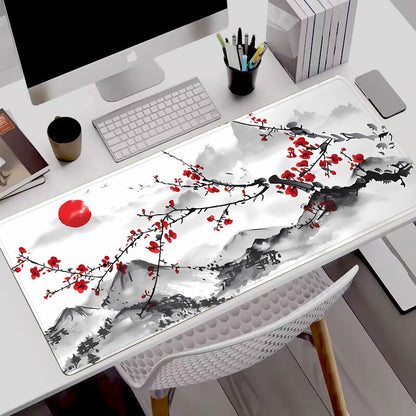 Ink wash painting mouse pad