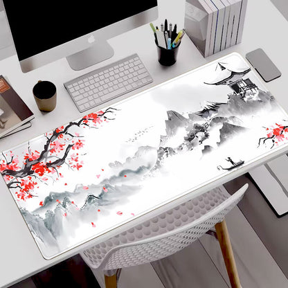 Ink wash painting mouse pad