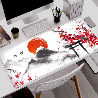 Ink wash painting mouse pad