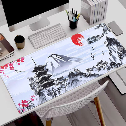 Ink wash painting mouse pad