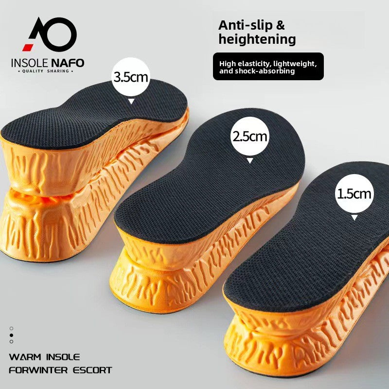 Inner height-increasing insoles