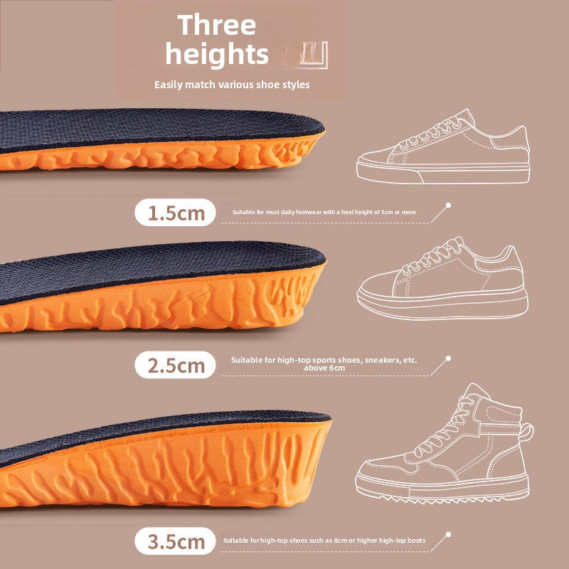 Inner height-increasing insoles