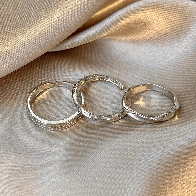 Ins Geometric Electroplated Alloy Ring