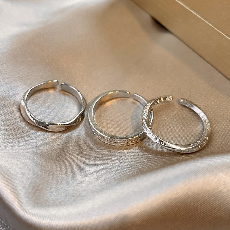 Ins Geometric Electroplated Alloy Ring