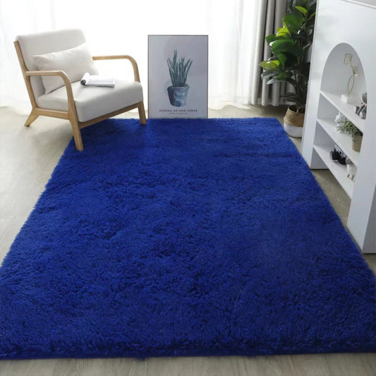 Ins Style Long Plush Bedside Rug Non-Slip Cooling Mat