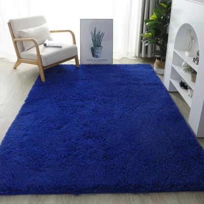Ins Style Long Plush Bedside Rug Non-Slip Cooling Mat