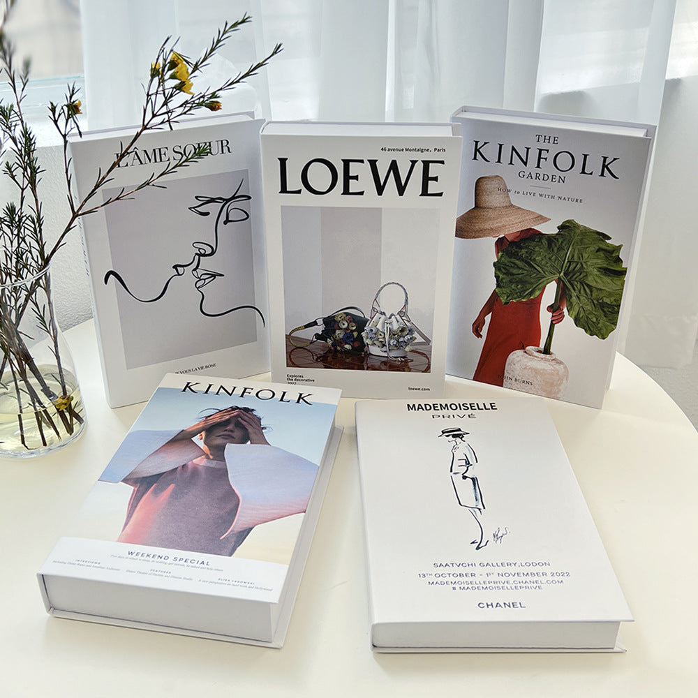 ins Style Simple Fake Book Decoration Book