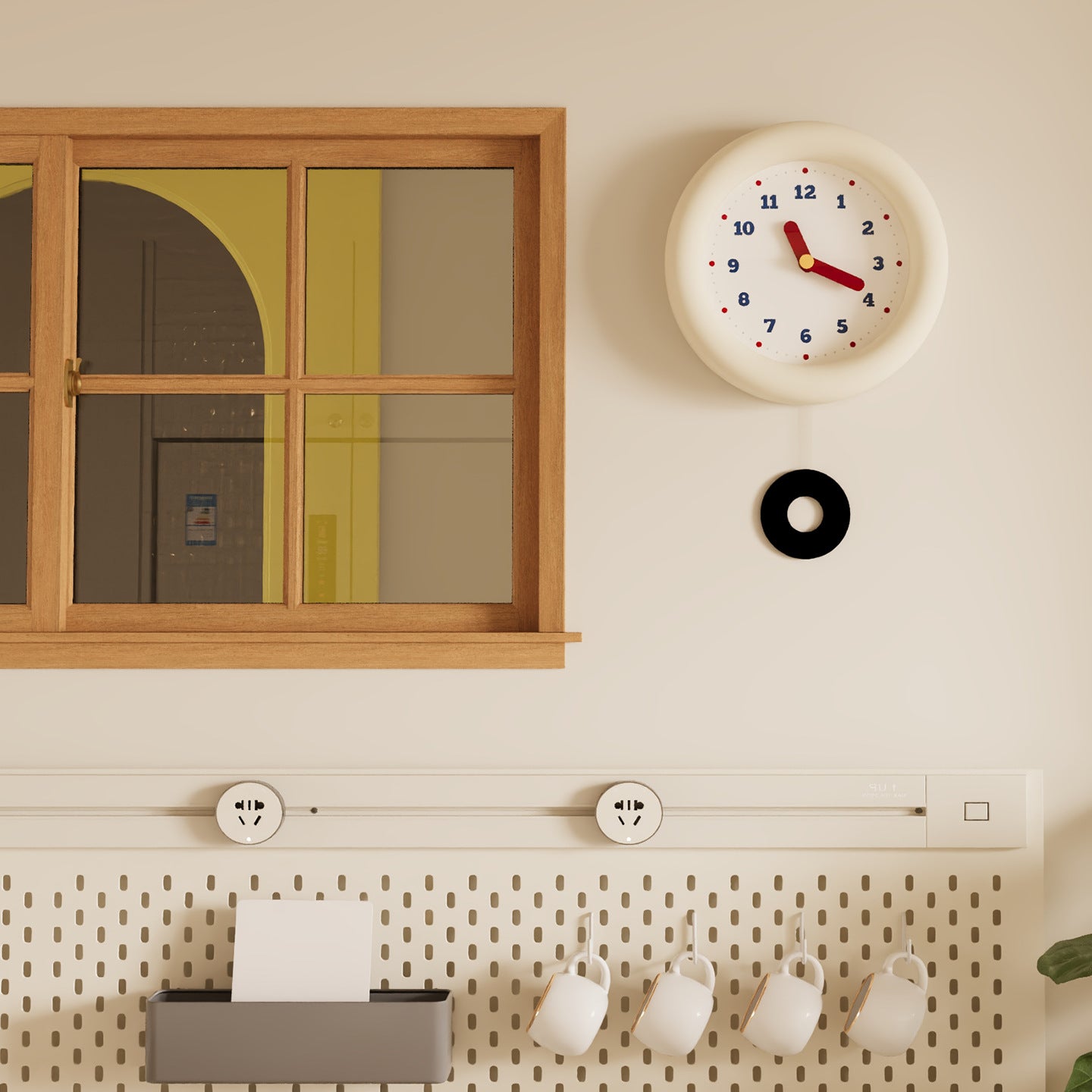 Ins White Clock