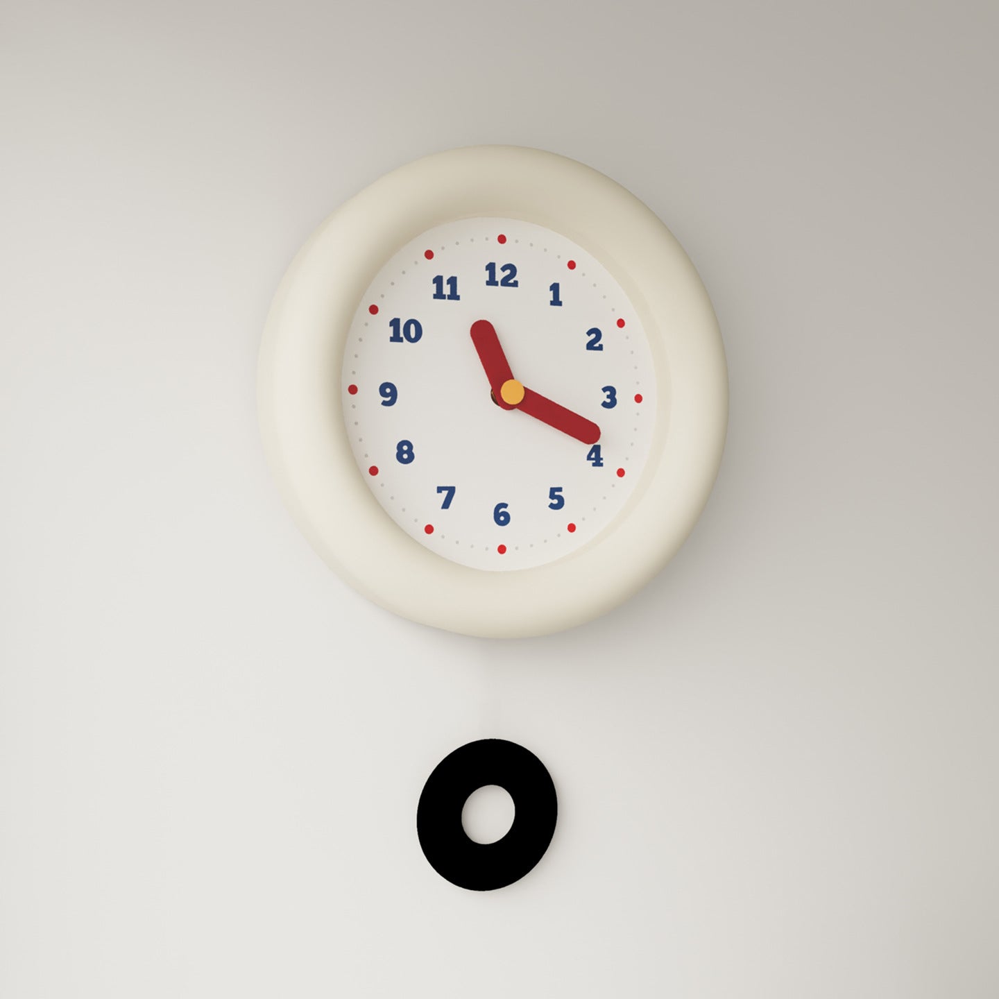 Ins White Clock