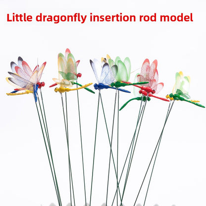 Insert Rod Dragonfly Magnet Decoration