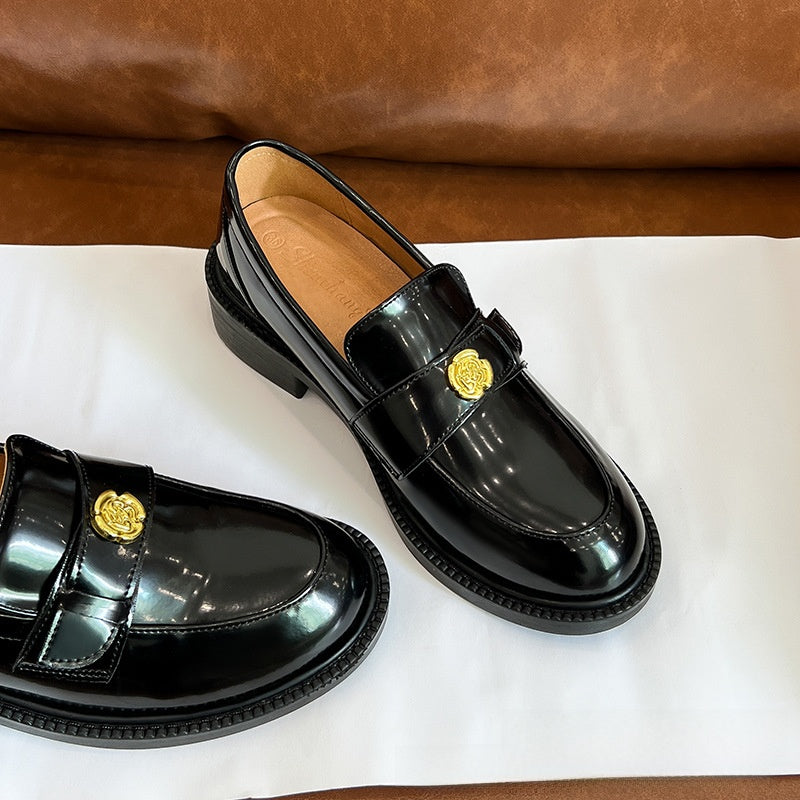 Inside-heeled Leffo women's low-heeled shoes