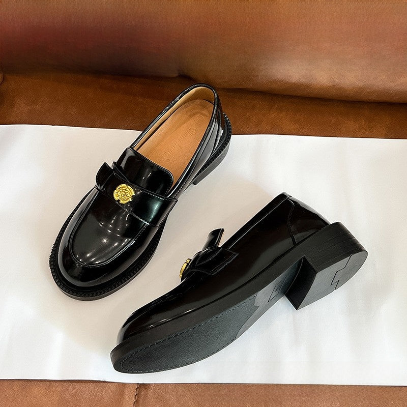 Inside-heeled Leffo women's low-heeled shoes
