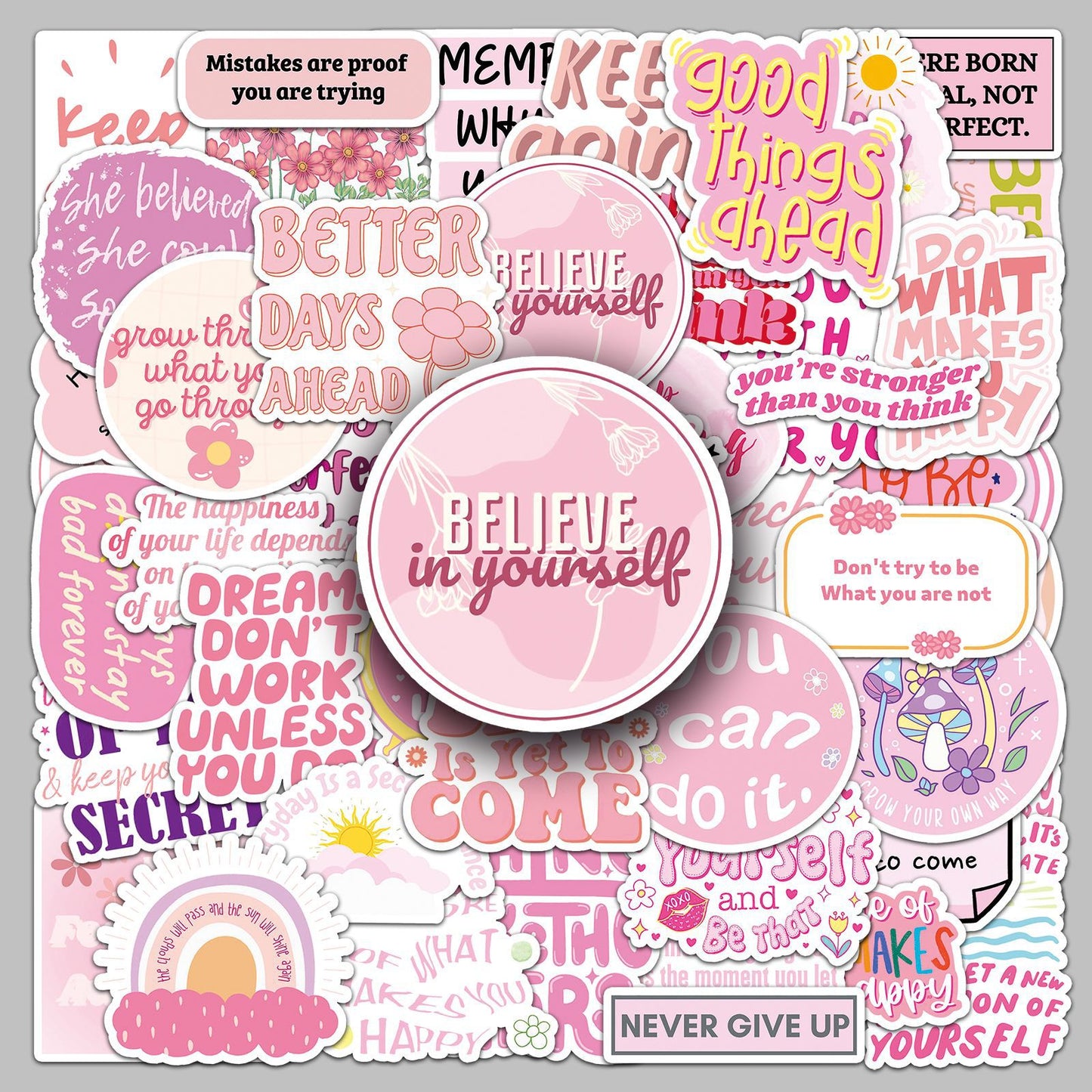 Inspirational English Stickers