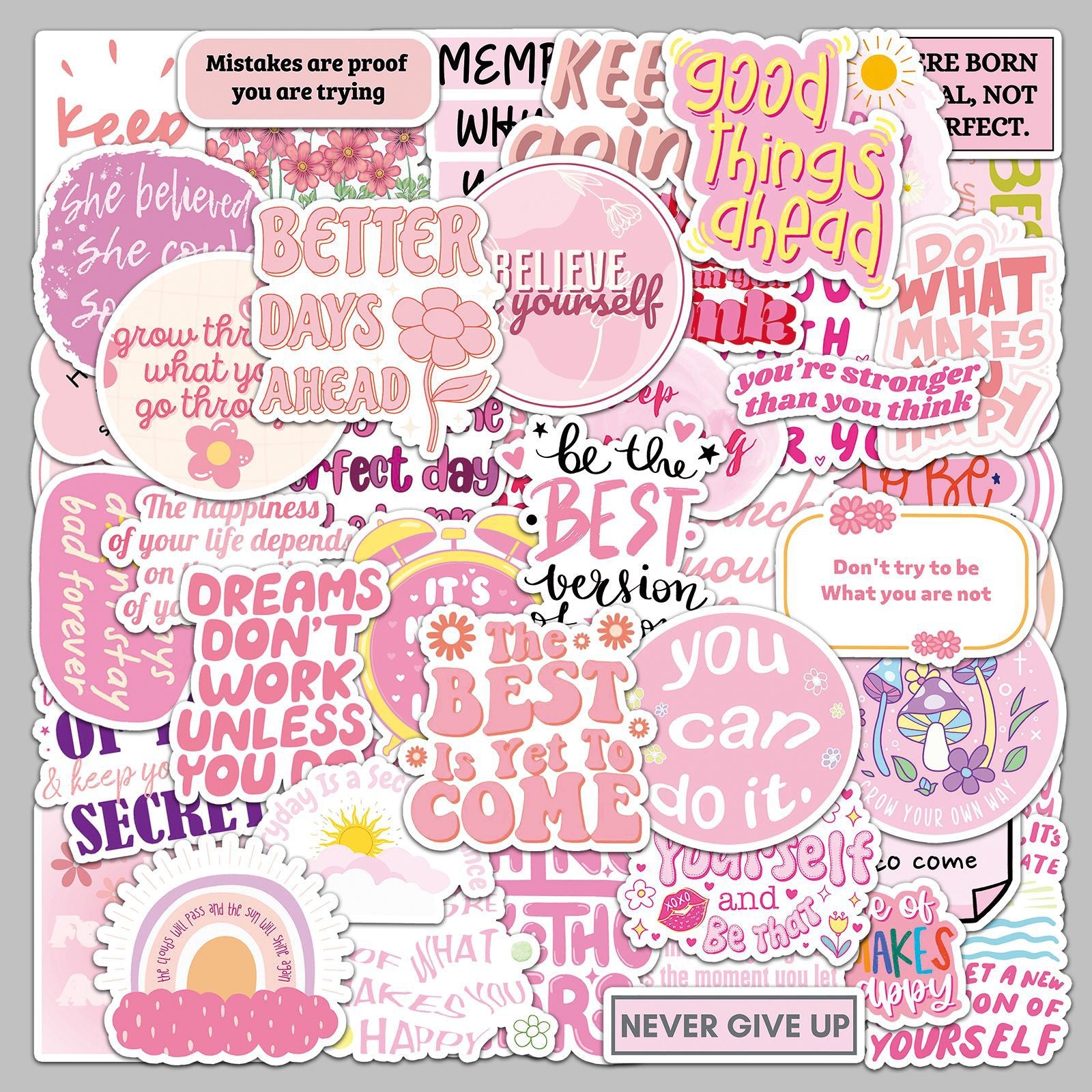 Inspirational English Stickers
