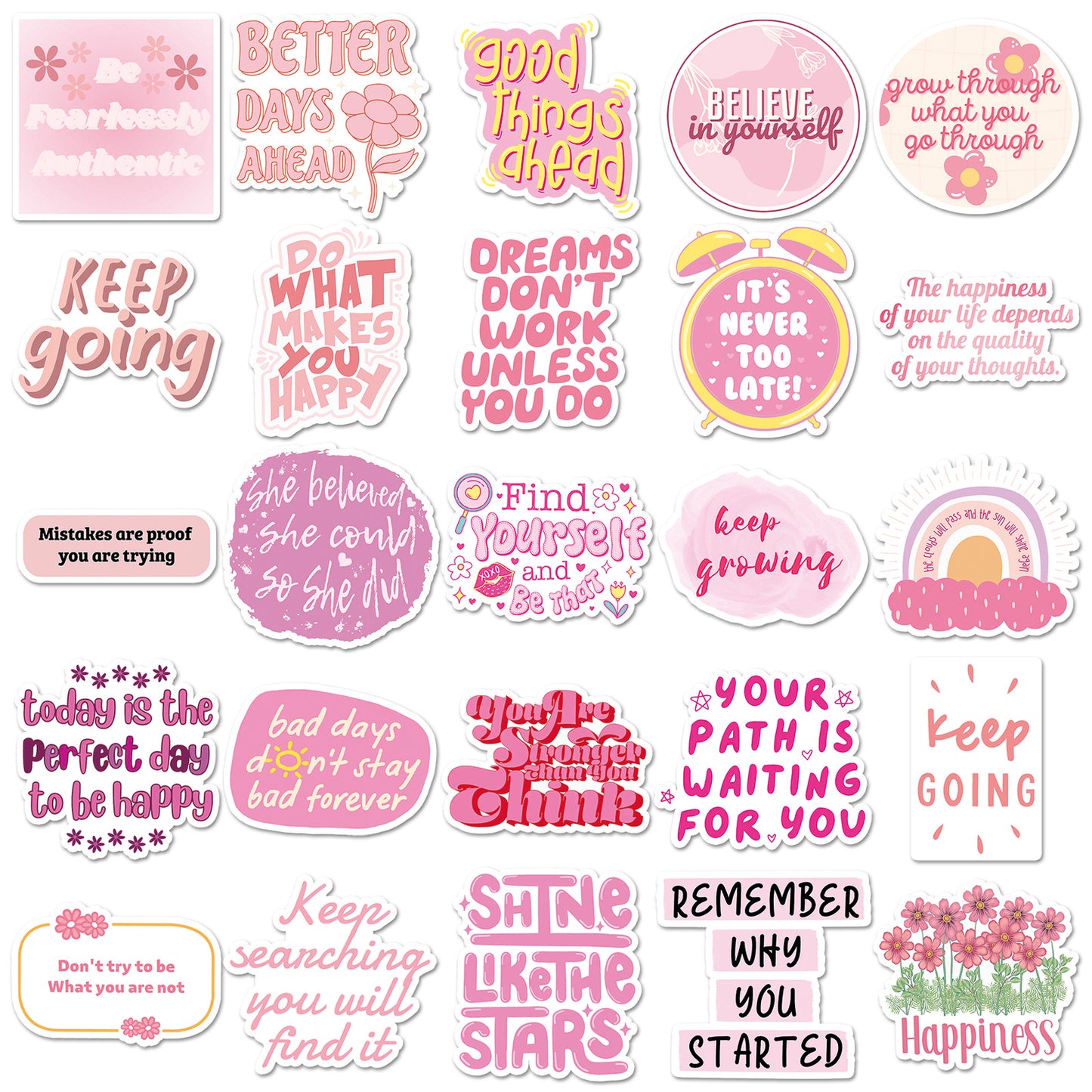 Inspirational English Stickers