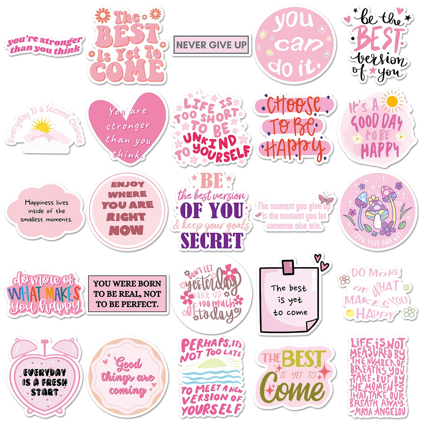 Inspirational English Stickers
