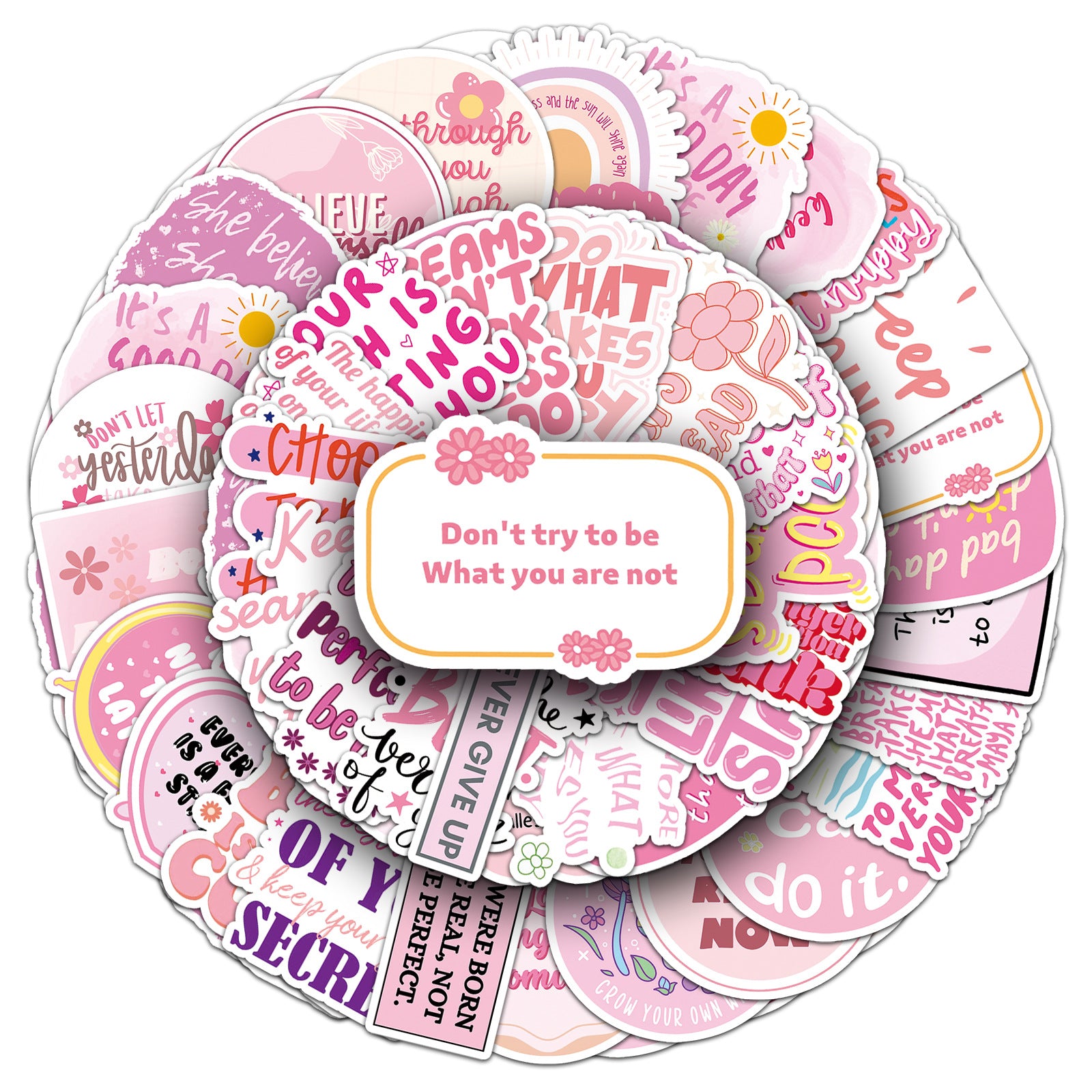 Inspirational English Stickers