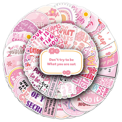 Inspirational English Stickers