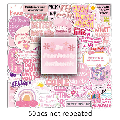 Inspirational English Stickers