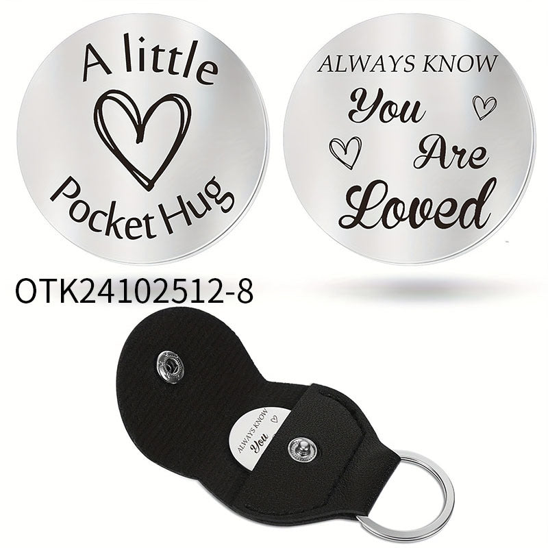 Inspirational Text Token Keychain