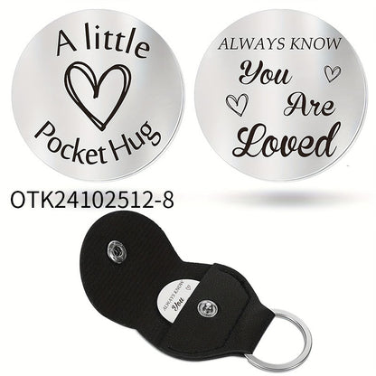 Inspirational Text Token Keychain