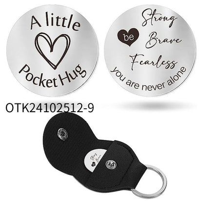 Inspirational Text Token Keychain