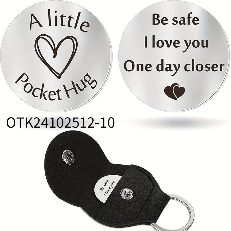 Inspirational Text Token Keychain