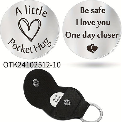 Inspirational Text Token Keychain