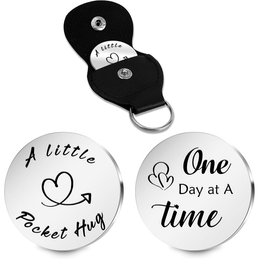 Inspirational Text Token Keychain